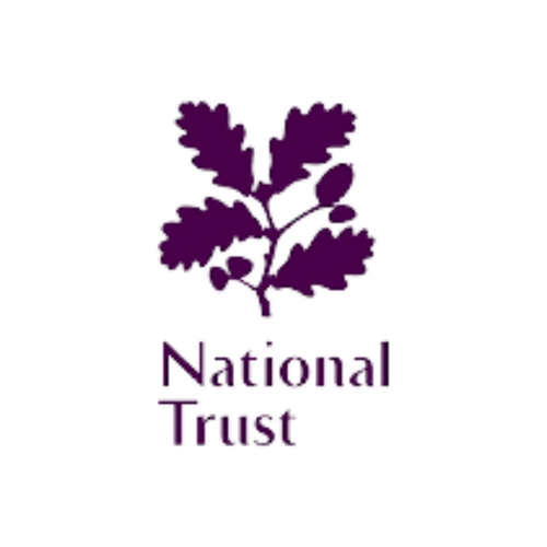 National trust oak leaf with acorns. logo charity donation 
