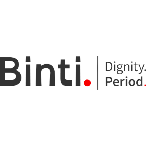 Binti. period dignity donation logo. 
